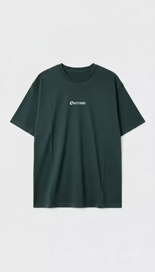 Camiseta Overcome New Script Verde Branca-001