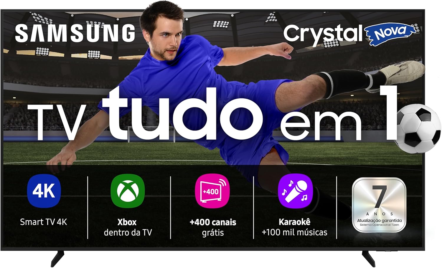 Samsung Smart TV 50 polegadas Crystal UHD 4K U8600F 2025
